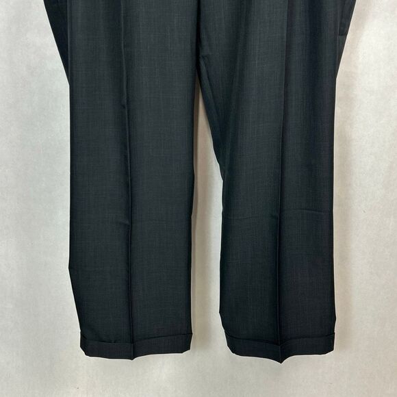 NEW Van Heusen Men’s Pants Slacks Gray Sz 46x32 Big & Tall Flex Waistband Premiu - Picture 3 of 10